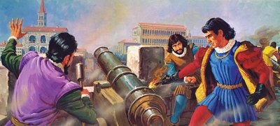 Benvenuto Cellini, silahlardan sorumlu kuyumcu by English School